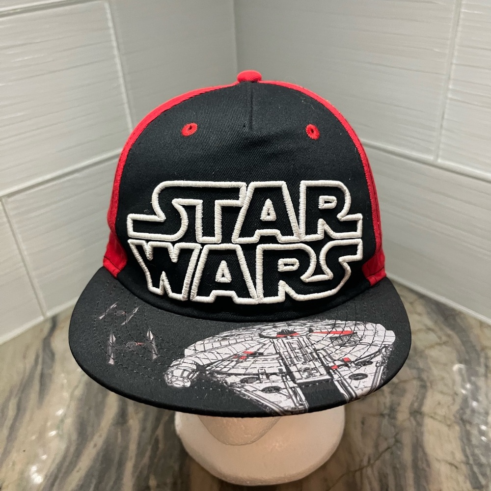 Star Wars Adjustable Red/Black Big Kids Youth Snapback Hat OS